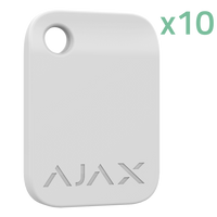 Ajax Tag | Llavero de Acceso Sin Contacto RFID | Pack 10 Uds. | MIFARE DESFire | Blanco. 10XAJ-TAG-W