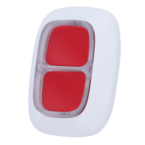 Ajax DoubleButton | Doble Botón de Pánico Inalámbrico | Grado 2 | 868 MHz Jeweller | Blanco. AJ-DOUBLEBUTTON-W