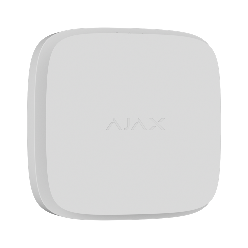Detector de Humo, Termovelocimétrico y CO Ajax FireProtect 2 HSC | Inalámbrico | Blanco.  AJ-FIREPROTECT2-HSC-SB-W