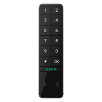 Ajax KeyPad Outdoor | Teclado Exterior RFID + BLE | IP66 + IK08 | Grado 2 | Jeweller | Negro.  AJ-KEYPADOUTDOOR-B