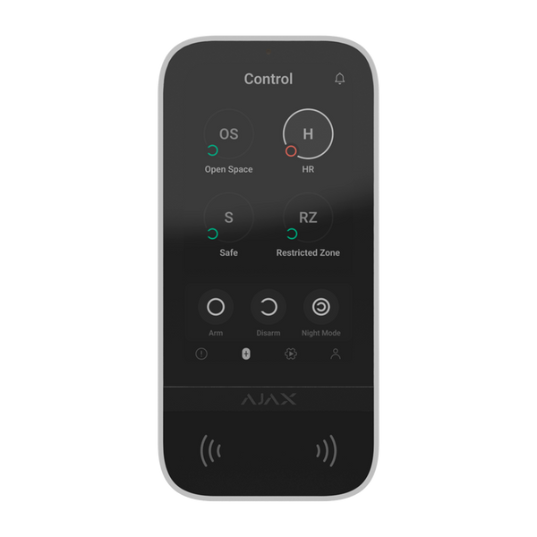 Ajax KeyPad TouchScreen | Teclado Táctil IPS 5" + RFID + BLE | Grado 2 | Jeweller | Blanco AJ-KEYPADTOUCHSCREEN-W