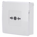 Ajax Botón Manual Alarma de Incendio Inalámbrico | EN 54 | 868 MHz Jeweller | Blanco.  AJ-MANUALCALLPOINT-WHITE