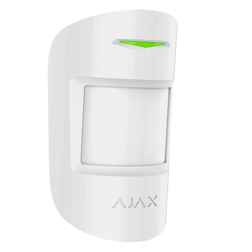 Detector PIR Ajax MotionProtect Plus Grado 2 | PIR + Microondas | 12m | Blanco. AJ-MOTIONPROTECTPLUS-W