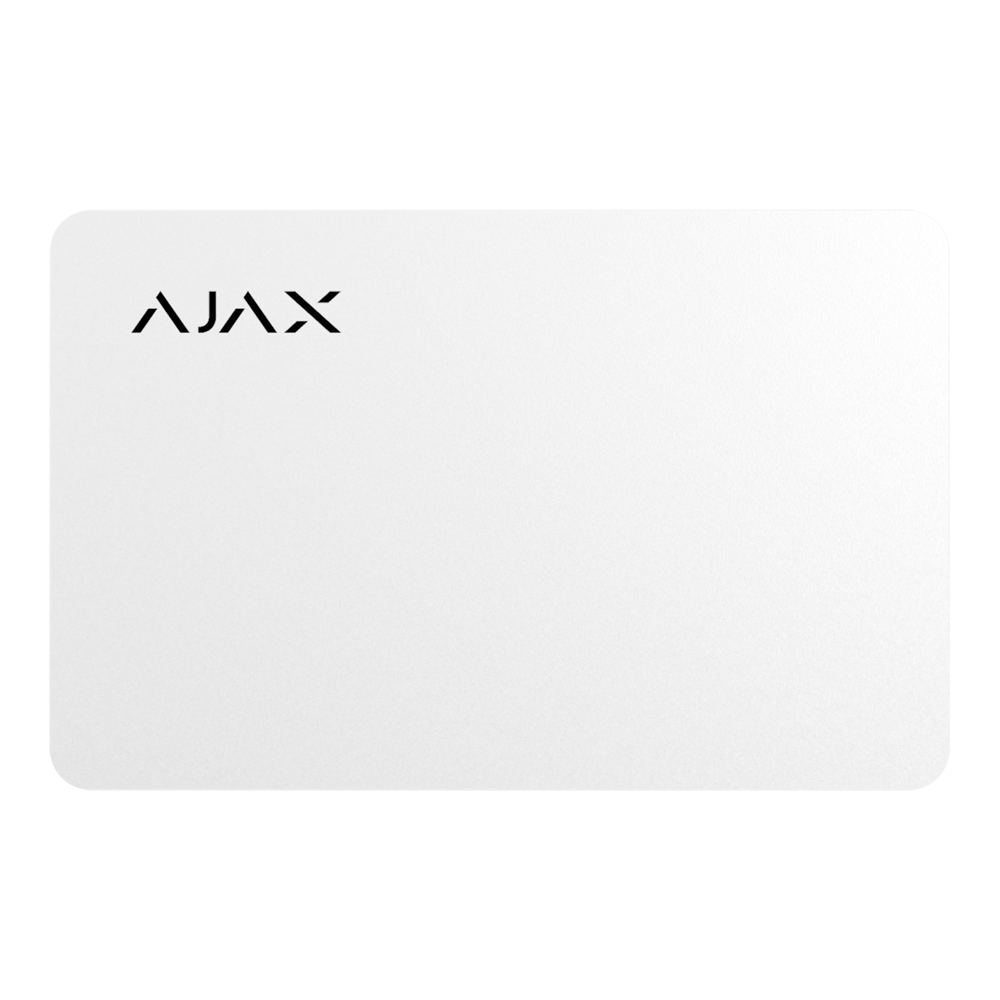 Ajax Pass | Tarjeta de Acceso Sin Contacto RFID | 1 Ud. | MIFARE DESFire | Blanco.AJ-PASS-W