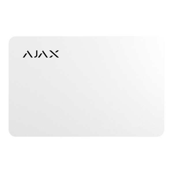 Ajax Pass | Tarjeta de Acceso Sin Contacto RFID | 1 Ud. | MIFARE DESFire | Blanco.AJ-PASS-W