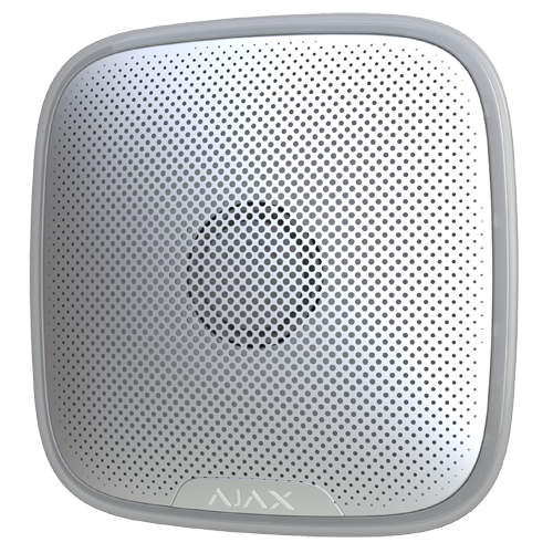 Ajax StreetSiren DoubleDeck - Sirena Exterior Inalámbrica Grado 2 Blanca. AJ-STREETSIREN-B