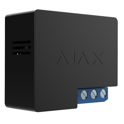 Ajax WallSwitch | Relé de Control Remoto Inalámbrico | 3 kW | Med. Consumo | 868 MHz | Negro. AJ-WALLSWITCH-B