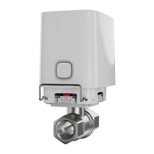 Ajax WaterStop | Electroválvula de Cierre de Agua Inalámbrica | 1" DN25 | Control Remoto | Blanco. AJ-WATERSTOP-1/2-W
