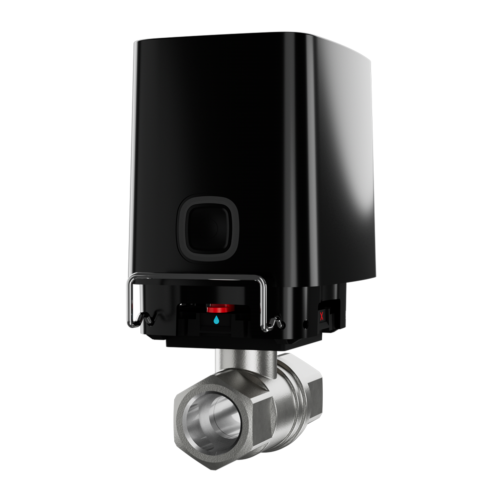 Ajax WaterStop | Electroválvula de Cierre de Agua Inalámbrica | 1" DN25 | Control Remoto | Negro AJ-WATERSTOP-1/2-B.