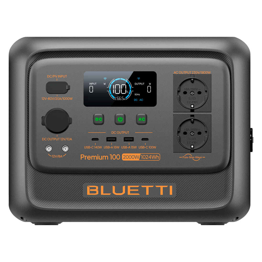 Bluetti Estación de Energía Portátil 1024Wh — 1800W.BL-PREMIUM-100V2