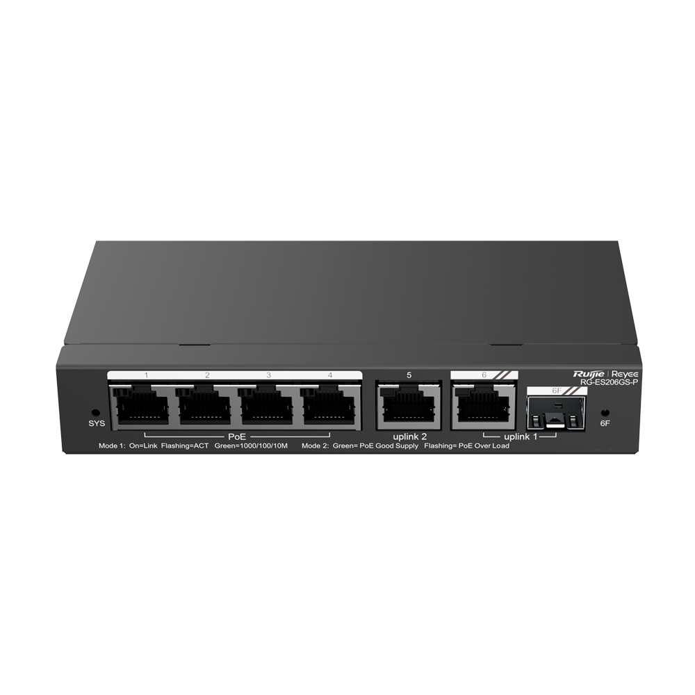 Switch PoE Reyee RG-ES206GS-P