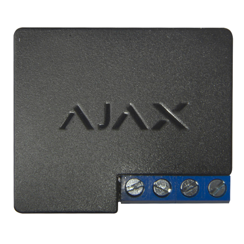 Ajax Relay | Relé de Control Remoto Contacto Seco | 3 kW | 868 MHz Jeweller | Negro.  AJ-RELAY