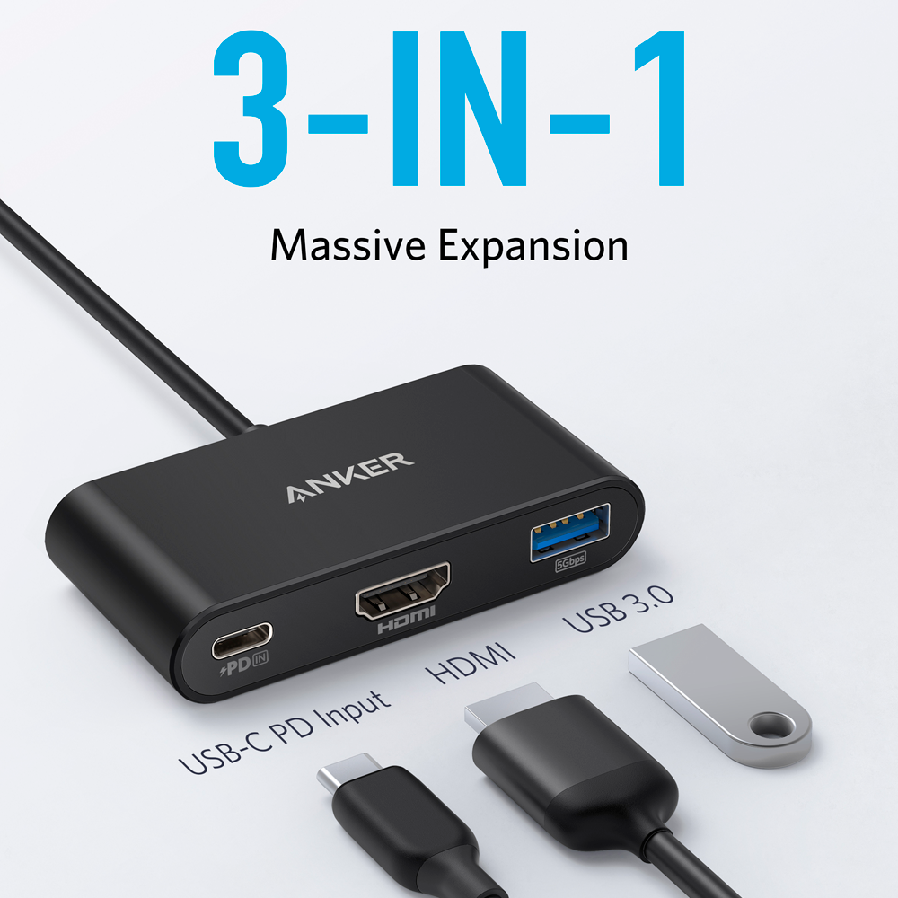 Anker Hub USB-C 3 en 1