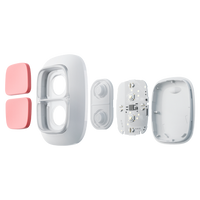 Ajax DoubleButton | Doble Botón de Pánico Inalámbrico | Grado 2 | 868 MHz Jeweller | Blanco. AJ-DOUBLEBUTTON-W