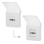 Ajax Botón Manual Alarma de Incendio Inalámbrico | EN 54 | 868 MHz Jeweller | Blanco.  AJ-MANUALCALLPOINT-WHITE
