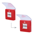 Ajax Botón Manual Alarma de Incendio Inalámbrico | EN 54 | 868 MHz Jeweller | Rojo. AJ-MANUALCALLPOINT-RED