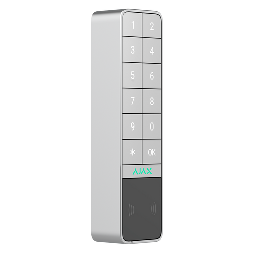 Ajax KeyPad Outdoor | Teclado Exterior RFID + BLE | IP66 + IK08 | Grado 2 | Jeweller | Blanco AJ-KEYPADOUTDOOR-W
