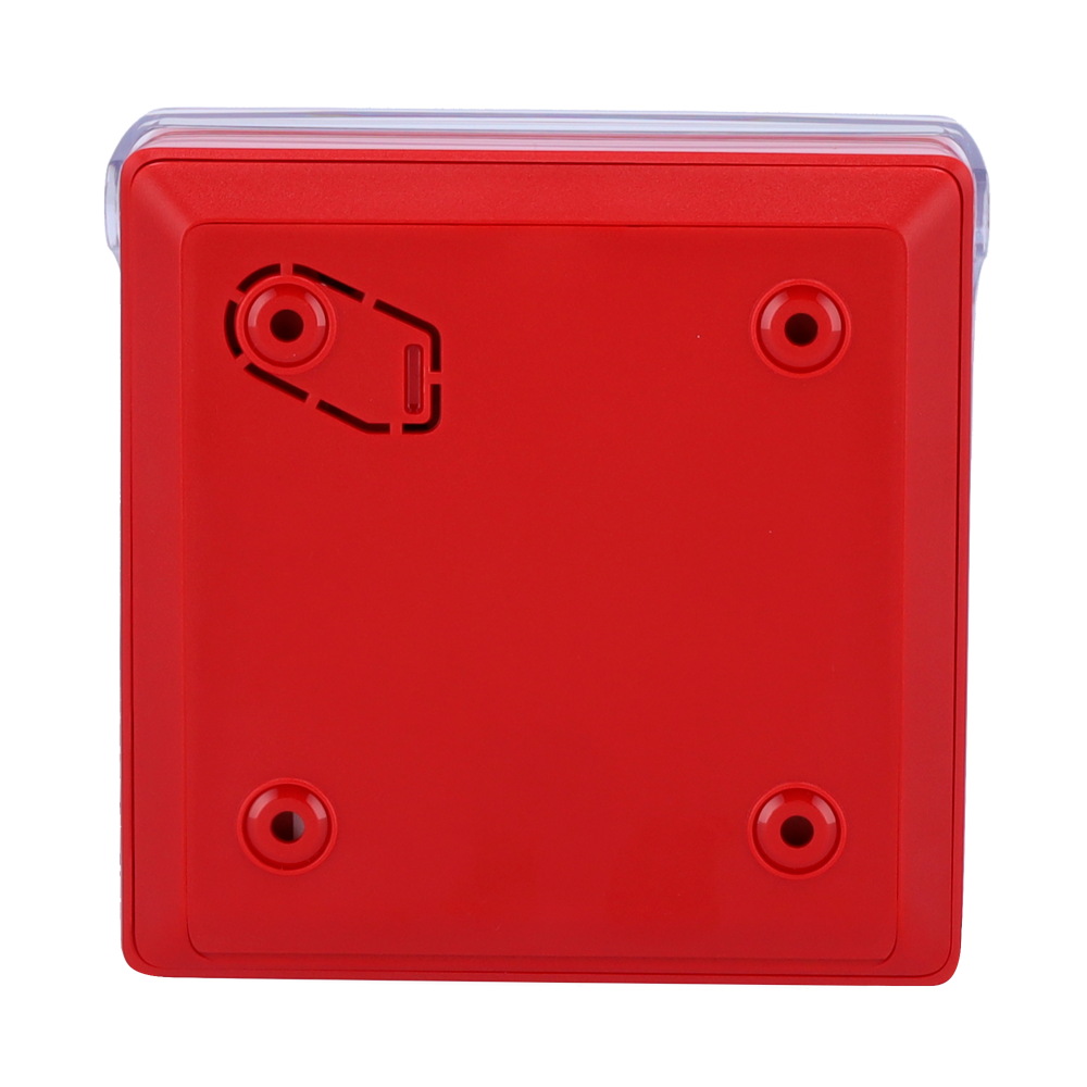 Ajax Botón Manual Alarma de Incendio Inalámbrico | EN 54 | 868 MHz Jeweller | Rojo. AJ-MANUALCALLPOINT-RED