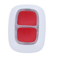 Ajax DoubleButton | Doble Botón de Pánico Inalámbrico | Grado 2 | 868 MHz Jeweller | Blanco. AJ-DOUBLEBUTTON-W
