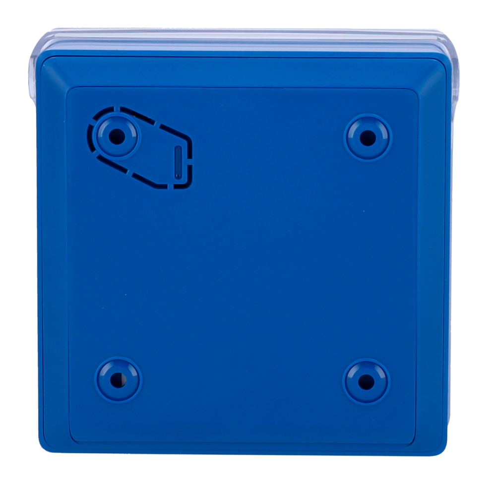 Ajax Botón Manual Alarma de Incendio Inalámbrico | EN 54 | 868 MHz Jeweller | Azul  AJ-MANUALCALLPOINT-BLUE