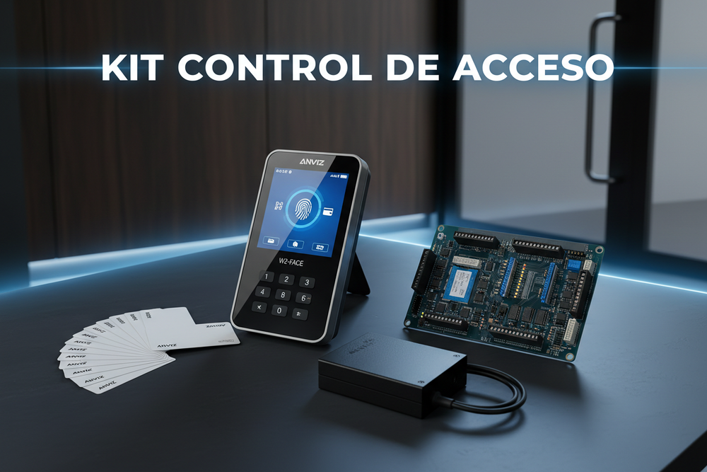 Kit Control de Acceso Anviz W2-FACE + SAC921