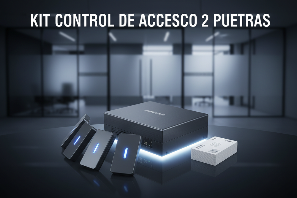 Kit Control de Acceso Hikvision 2 Puertas - nueva composición
