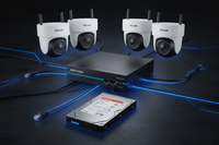 Kit Videovigilancia Hikvision NVR 4 Cámaras Domo IP 4MP + HDD 2TB